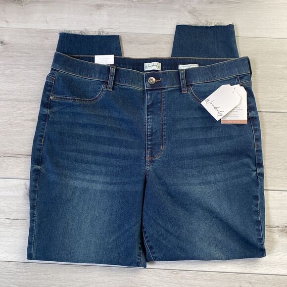 Wonderly Plus High Waist Pull On Skinny Jeggings 16 Regular NWT - Picture 7 of 8